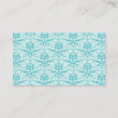 Carte De Visite Fancy Eggshell Bleu Damas (Dos)