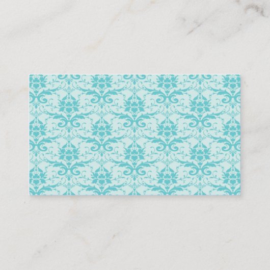 Carte De Visite Fancy Eggshell Bleu Damas (Dos)