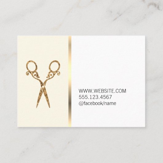 Carte De Visite Fancy Elite coiffeuse (Dos)