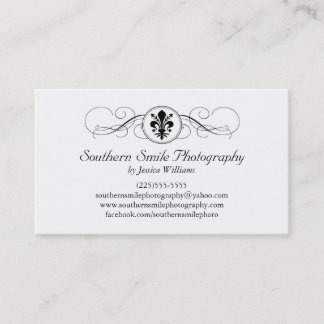 Carte De Visite Fancy Fleur de Lis