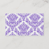 Carte De Visite Fancy Fleur de Lis (Dos)