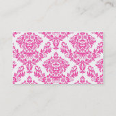 Carte De Visite Fancy Fleur de Lis (Dos)