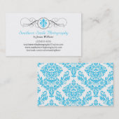 Carte De Visite Fancy Fleur de Lis (Devant / Derrière)