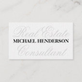 Carte De Visite Fancy Font Wavy (Devant)