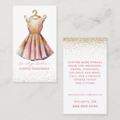 Carte de visite Fancy Robe Seamstress (Devant / Derrière)