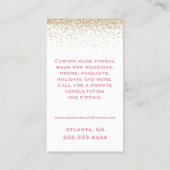 Carte de visite Fancy Robe Seamstress (Dos)