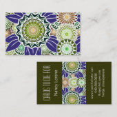 Carte De Visite Fandango de Deco en olive et raisin (Devant / Derrière)