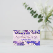 Carte De Visite Fans traditionnels japonais ART ÉVÉNEMENTS SHOP (Debout devant)