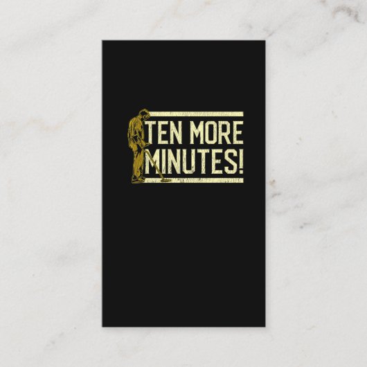 Carte De Visite Fantaisie Metal Détection Du Hobby Du Chasseur De (Devant)