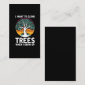 Carte De Visite Fantastique de l'arbre Funny Devenir militant de l (Devant / Derrière)