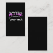 Carte De Visite Fantastique femme au tir à l'arc (Devant / Derrière)