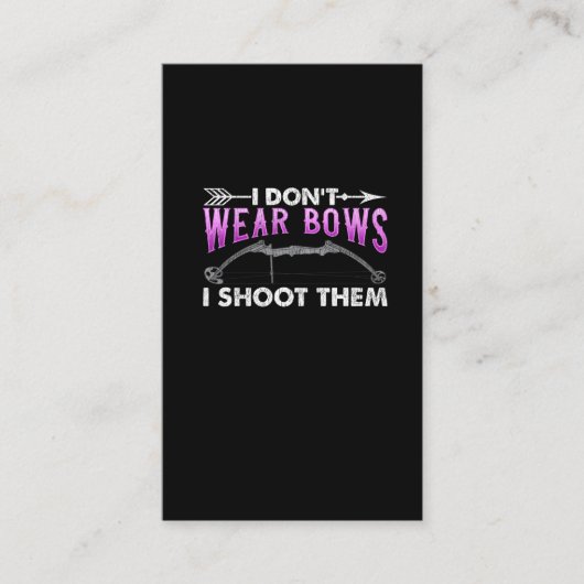 Carte De Visite Fantastique femme au tir à l'arc (Devant)