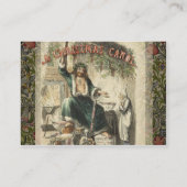 Carte De Visite Fantôme de Noël Présent Scrooge (Dos)
