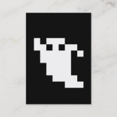 Carte De Visite Fantôme de pixel de 8 bits (Dos)