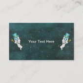 Carte De Visite Fantôme flottant dans le ciel nocturne Top Hat Fan (Dos)