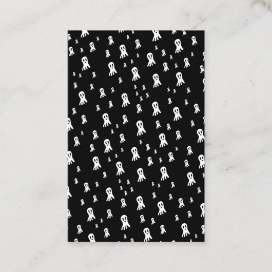 Carte De Visite Fantômes d'Halloween foncé (Devant)