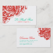 Carte De Visite Fard à joues et turquoise de 311 Le Plush Fleur (Devant / Derrière)