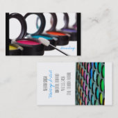 Carte De Visite Fards à paupières cosmétiques d'artiste de (Devant / Derrière)