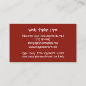 Carte De Visite Farm (Dos)