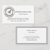 Carte De Visite Farm Fresh Eggs Chicken Coop Rustic Country Farm (Devant / Derrière)