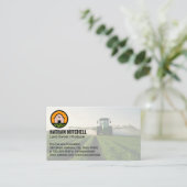 Carte De Visite Farmer Tending to His Crops (Debout devant)