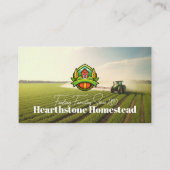 Carte De Visite Farmer Working the Field | Agriculture (Devant)