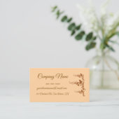 Carte De Visite Farmhouse rustique sur mesure simple (Debout devant)