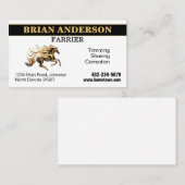 Carte De Visite Farrier (Devant / Derrière)
