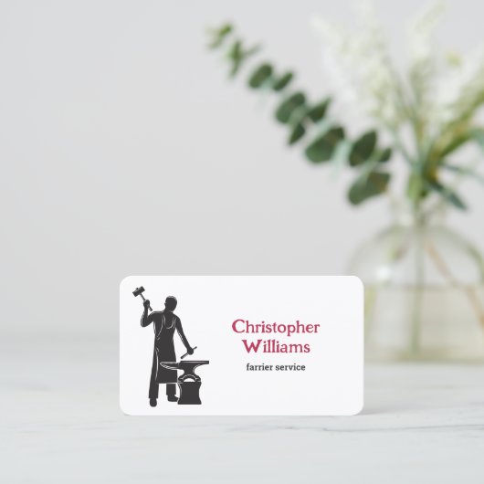 Carte De Visite Farrier (Debout devant)