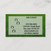 Carte de visite Farrier Donkey (Dos)