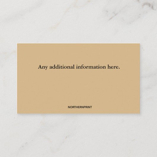 Carte de visite Farrier modifié (Dos)