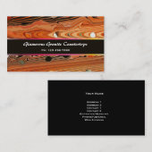 Carte de visite fascinant de coutume de granit (Devant / Derrière)