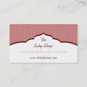 Carte de visite fascinant de raffinage, cramoisi