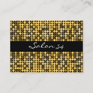 Carte de visite fascinant d'or