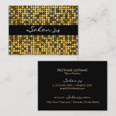 Carte de visite fascinant d'or (Devant / Derrière)