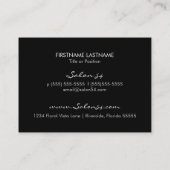 Carte de visite fascinant d'un rouge ardent (Dos)