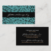 Carte de visite fascinant turquoise frais (Devant / Derrière)