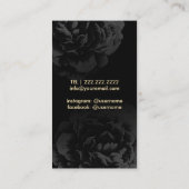 Carte De Visite Fashion Consultant Shopper Moderne Stripes Floral (Dos)