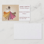 Carte De Visite Fashion Designer freelance professionnel (Devant / Derrière)