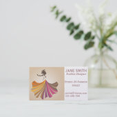 Carte De Visite Fashion Designer freelance professionnel (Debout devant)