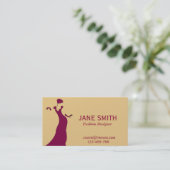 Carte De Visite Fashion Designer freelance professionnel (Debout devant)