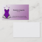 Carte De Visite Fashion Lingerie (Devant / Derrière)