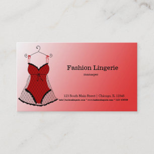 Carte De Visite Fashion Lingerie