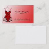 Carte De Visite Fashion Lingerie (Devant / Derrière)
