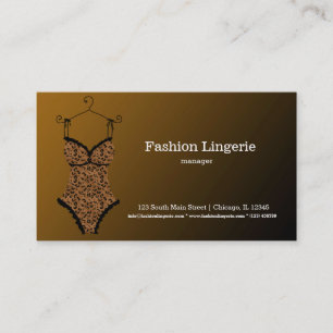 Carte De Visite Fashion Lingerie