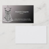 Carte De Visite Fashion Lingerie (Devant / Derrière)
