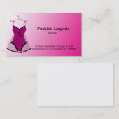 Carte De Visite Fashion Lingerie (Devant / Derrière)