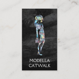 Carte De Visite Fashion Model Glittery Sparkie