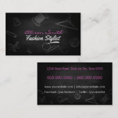 Carte De Visite Fashion Stylist (Devant / Derrière)