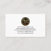 Carte De Visite Faucet Fusionnant Dans Les Bleues (Dos)